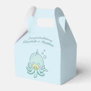 Cute Octopus Baby Shower Kawaii Favor Boxes