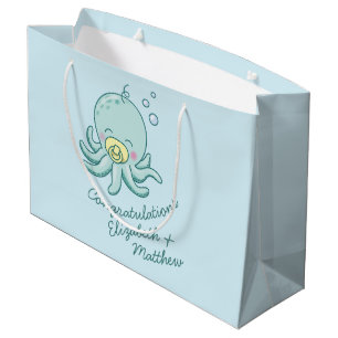 Cute Octopus Baby Shower Kawaii Large Gift Bag