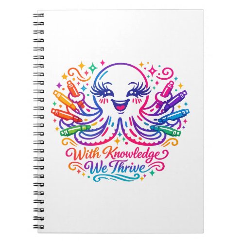 Cute Octopus Back to School Notebook