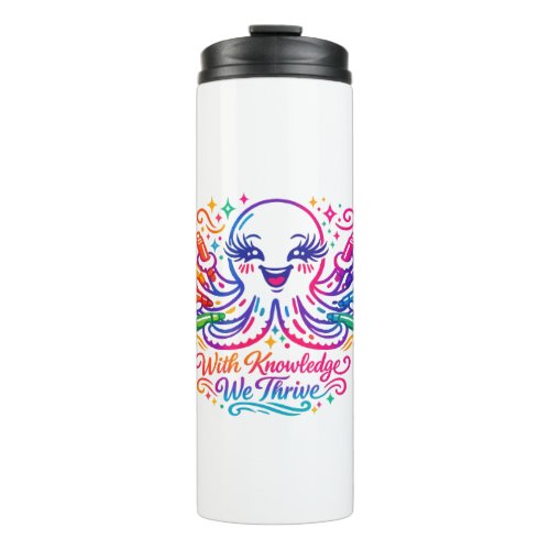 Cute Octopus Back to School Water Bottle