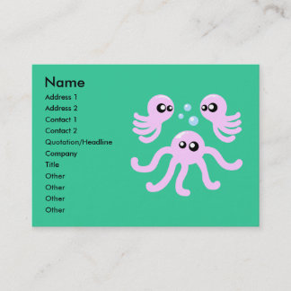 Cute Octopus Business Cards