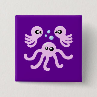 Cute Octopus Button
