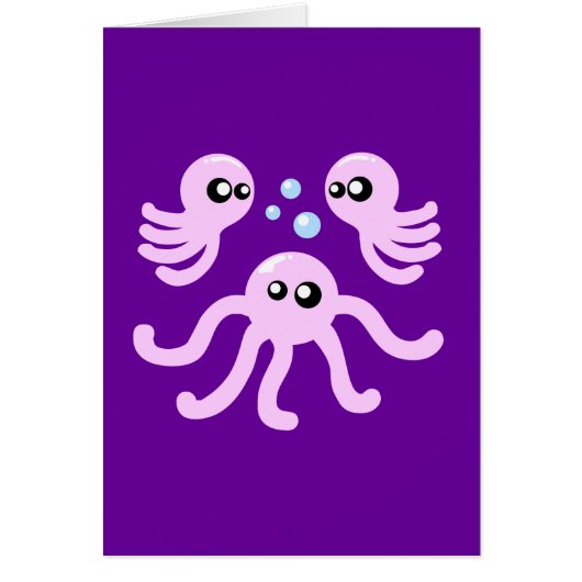 Cute Octopus Cards (Front)