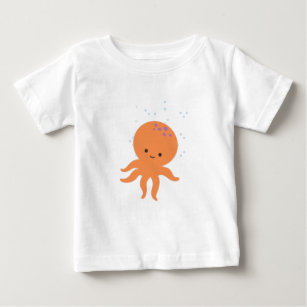 Cute Octopus Cartoon Baby T-Shirt