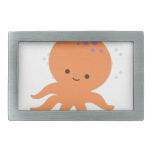 Cute Octopus Cartoon Belt Buckle