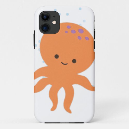 Cute Octopus Cartoon iPhone 11 Case