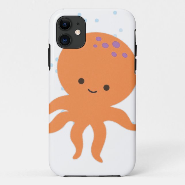 Cute Octopus Cartoon Case-Mate iPhone Case (Back)