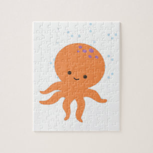 Cute Octopus Cartoon Jigsaw Puzzle