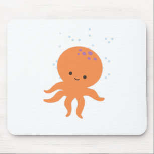 Cute Octopus Cartoon Mouse Pad
