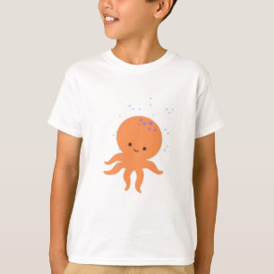 Cute Octopus Cartoon T-Shirt