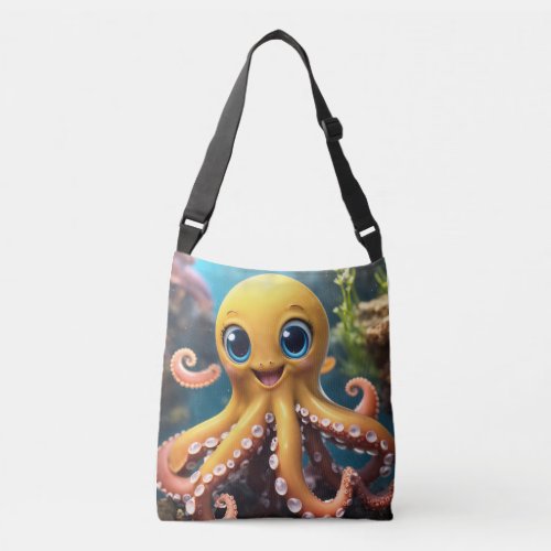 Cute Octopus  Crossbody Bag