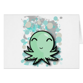 cute octopus design cards