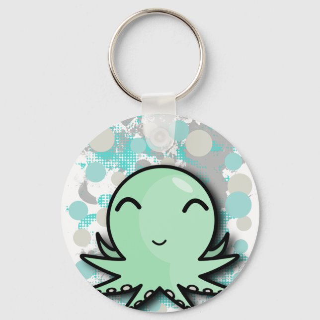 cute octopus design keychain (Front)