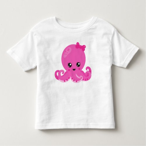 Cute Octopus Little Octopus Baby Octopus Hearts Toddler T_shirt