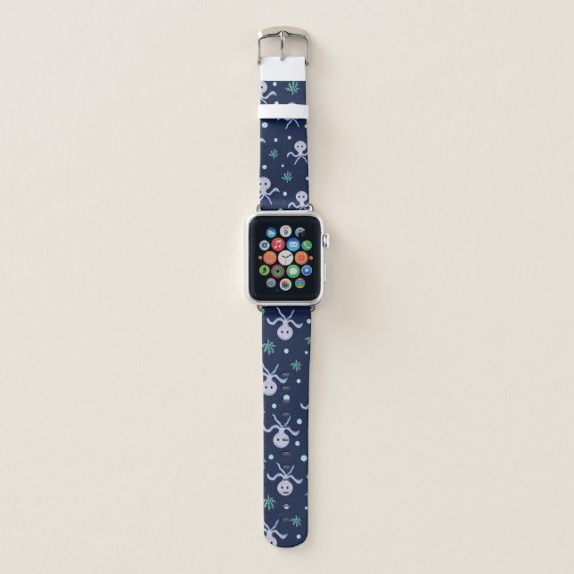 Cute Octopus Pattern Apple Watch Band (Front)