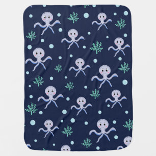 Cute Octopus Pattern Baby Blanket