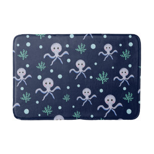 Cute Octopus Pattern Bath Mat