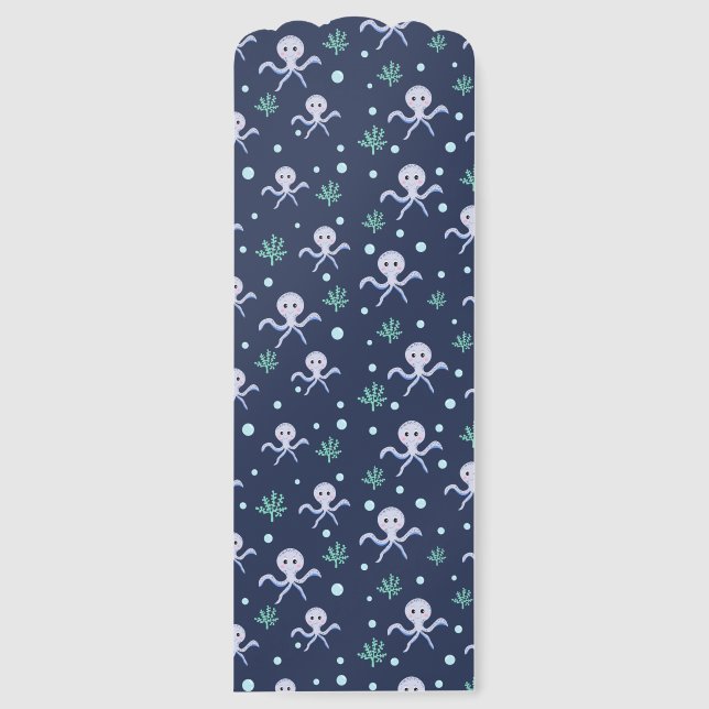 Cute Octopus Pattern Bookmarks (Front)