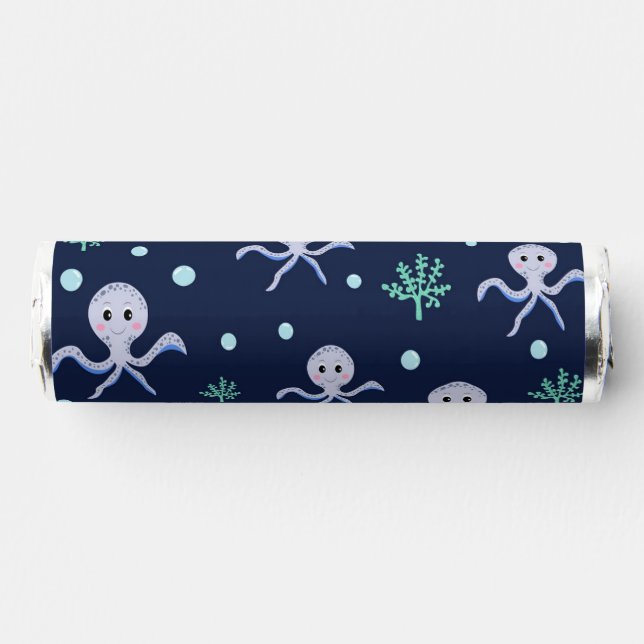 Cute Octopus Pattern Breath Savers® Mints (Front)