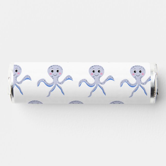 Cute Octopus Pattern Breath Savers® Mints (Front)