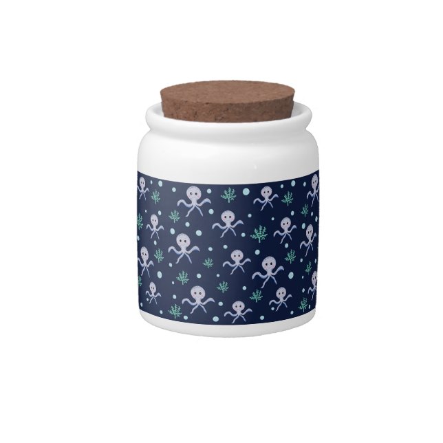Cute Octopus Pattern Candy Jar (Front)