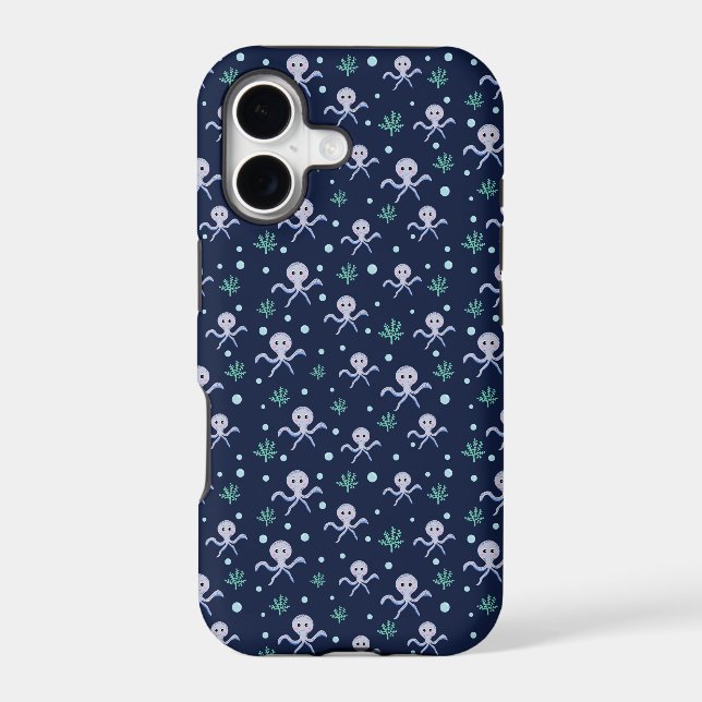 Cute Octopus Pattern Case-Mate iPhone Case (Back)