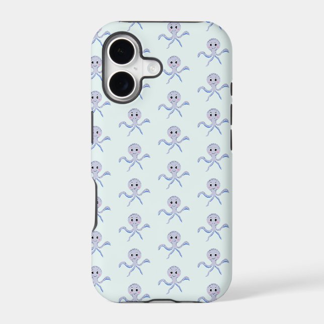 Cute Octopus Pattern Case-Mate iPhone Case (Back)