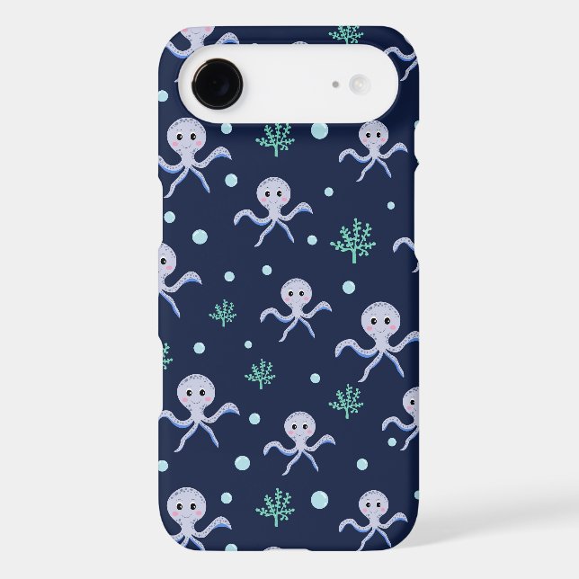 Cute Octopus Pattern Case-Mate iPhone Case (Back)
