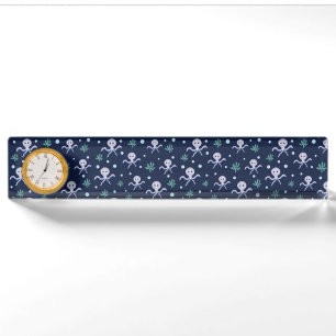 Cute Octopus Pattern Desk Name Plate