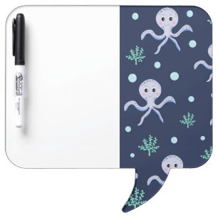 Cute Octopus Pattern Dry Erase Board