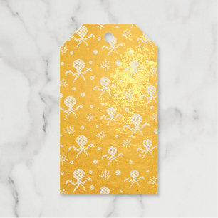 Cute Octopus Pattern Foil Gift Tags