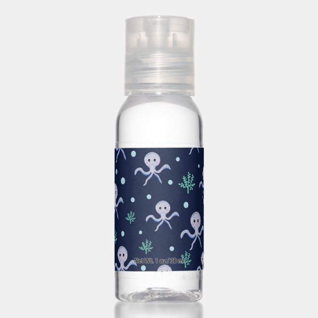 Cute Octopus Pattern Hand Sanitizer (Front)