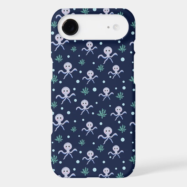 Cute Octopus Pattern Iphone Case (Back)
