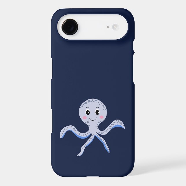 Cute Octopus Pattern Iphone Case (Back)