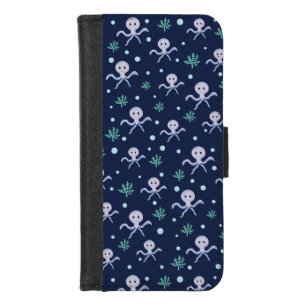 Cute Octopus Pattern iPhone 8/7 Wallet Case