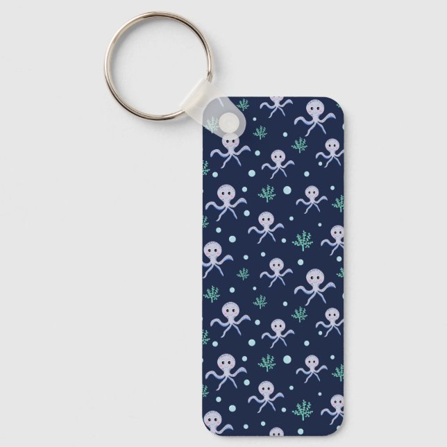 Cute Octopus Pattern Keychain (Front)
