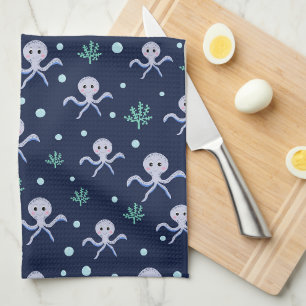 Cute Octopus Pattern Kitchen Towel