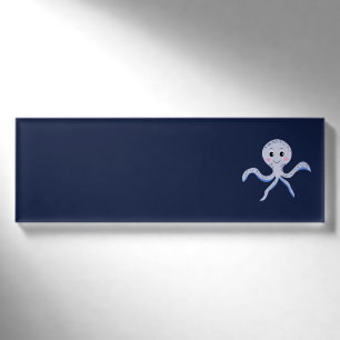 Cute Octopus Pattern Name Tag