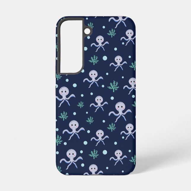 Cute Octopus Pattern Samsung Galaxy Case (Back)
