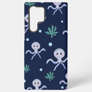 Cute Octopus Pattern Samsung Galaxy S22 Ultra Case