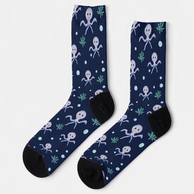 Cute Octopus Pattern Socks (Left)