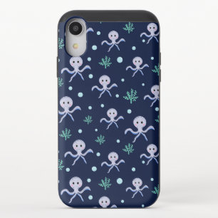 Cute Octopus Pattern iPhone XR Slider Case