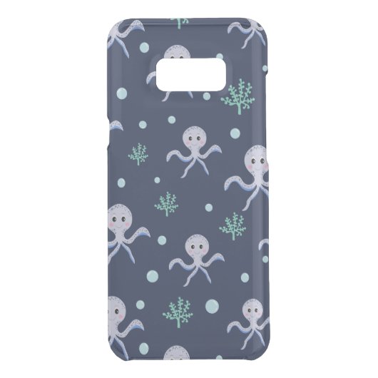 Cute Octopus Pattern Uncommon Samsung Galaxy Case (Back)