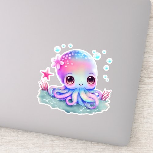 Cute Octopus Sea Creature Sticker