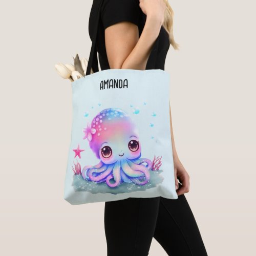 Cute Octopus Sea Creature Tote Bag
