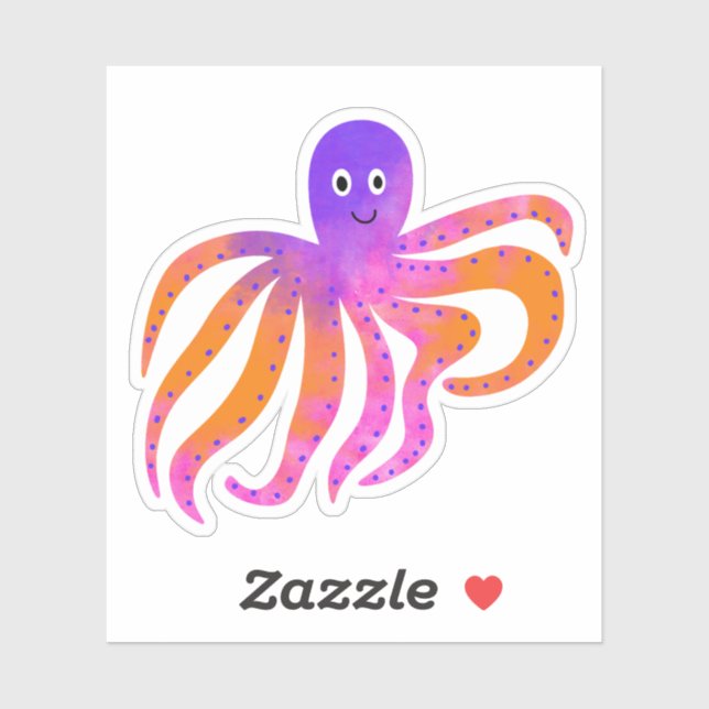 Cute Octopus Sticker (Sheet)