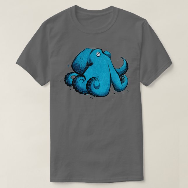 Cute octopus sticker Fantasy art T-Shirt (Design Front)