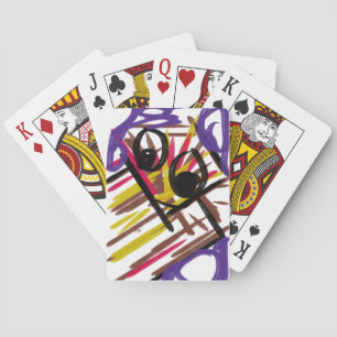 Cute octopus wave poker cards