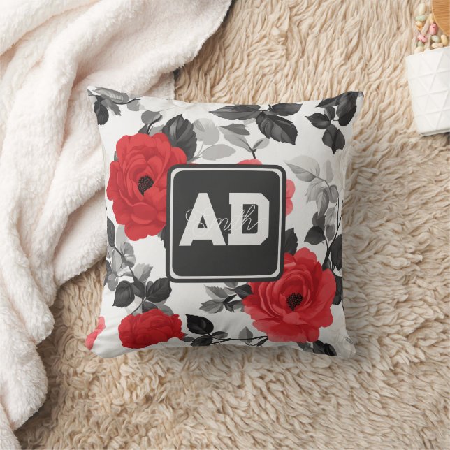 Cute Office Decor Rose Family Pillow (Blanket)