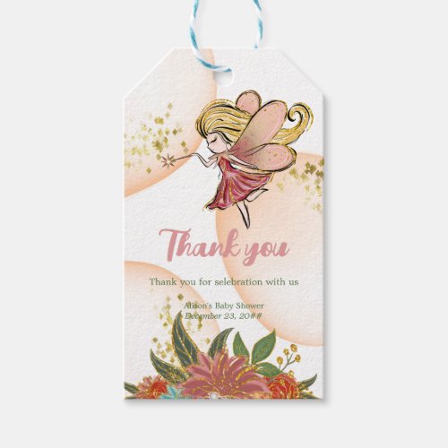 Cute Oh Baby Girl Magical Forest Fairies Woodland Gift Tags